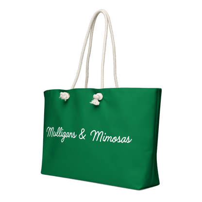 Mulligans & Mimosas Kelly Green Golf Tote Bag - Club Rehab