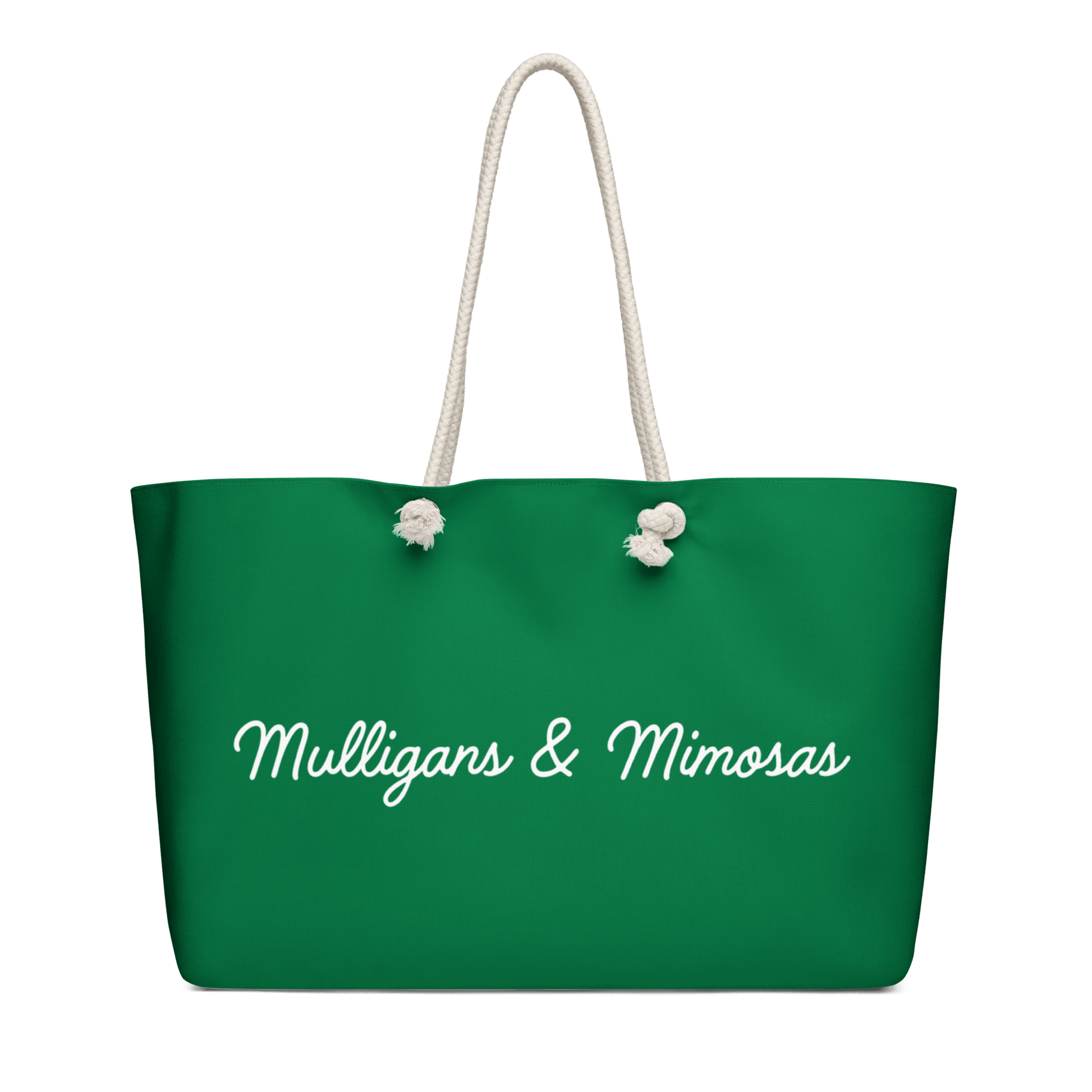 Mulligans & Mimosas Kelly Green Golf Tote Bag - Club Rehab