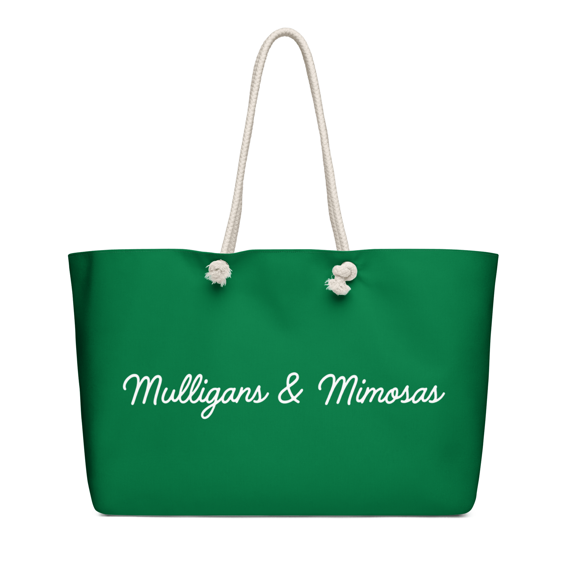 Mulligans & Mimosas Kelly Green Golf Tote Bag - Club Rehab