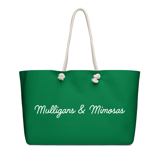 Mulligans & Mimosas Kelly Green Golf Tote Bag - Club Rehab