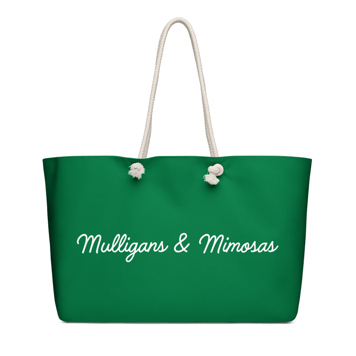 Mulligans & Mimosas Kelly Green Golf Tote Bag - Club Rehab