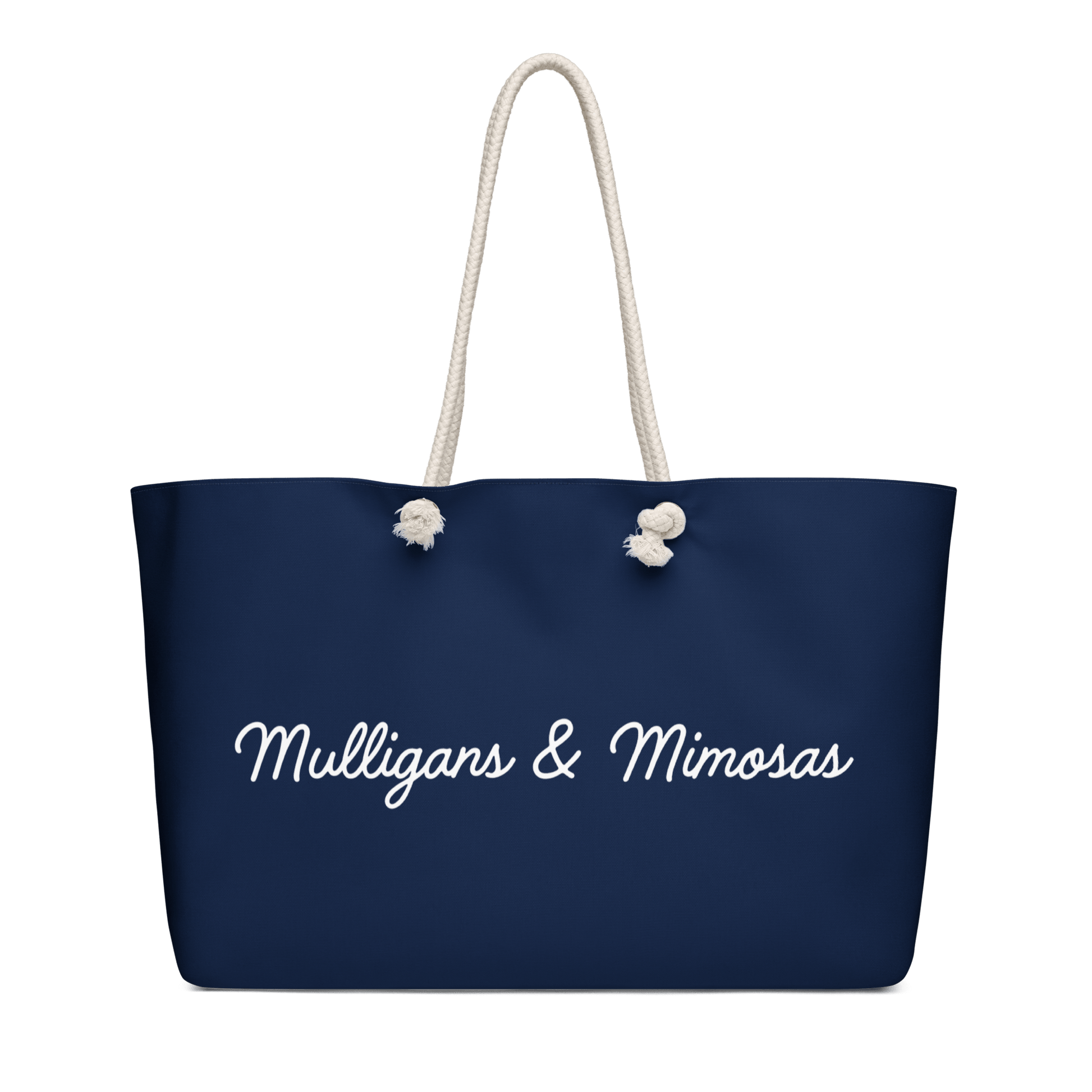 Mulligans & Mimosas Navy Golf Tote Bag - Club Rehab