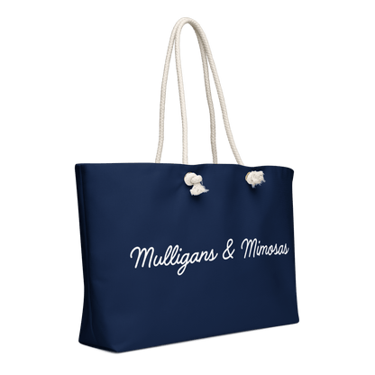 Mulligans & Mimosas Navy Golf Tote Bag - Club Rehab