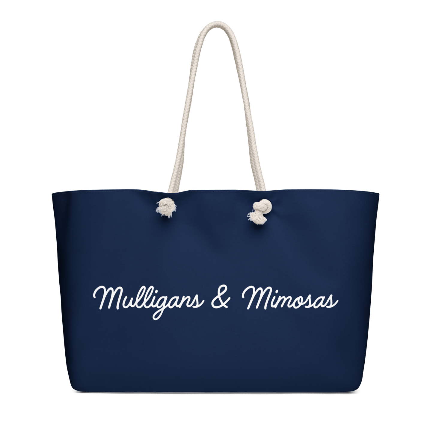 Mulligans & Mimosas Navy Golf Tote Bag - Club Rehab