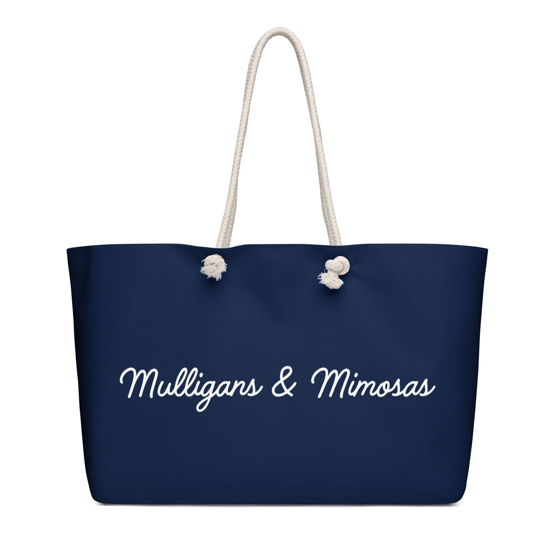 Mulligans & Mimosas Navy Golf Tote Bag - Club Rehab
