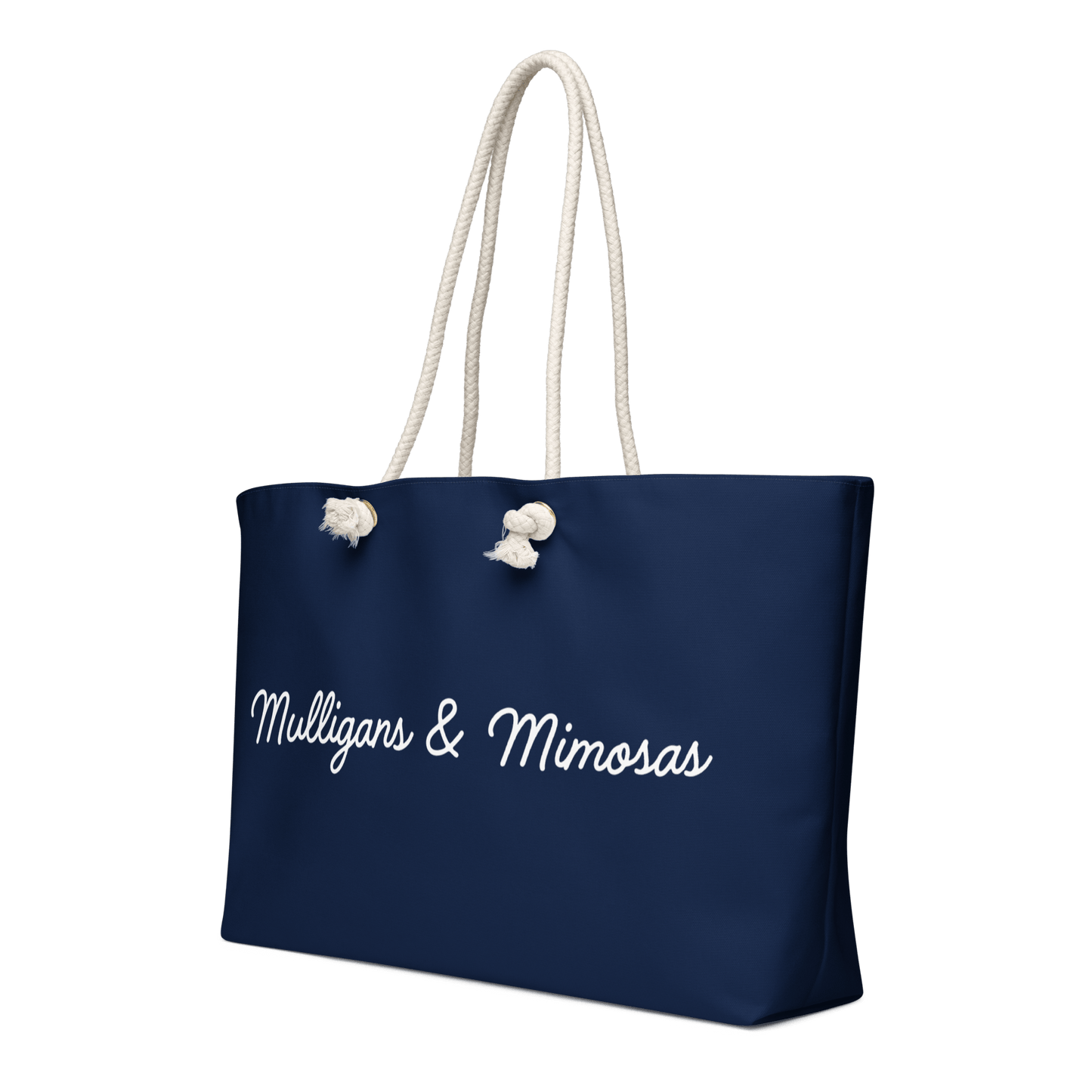 Mulligans & Mimosas Navy Golf Tote Bag - Club Rehab