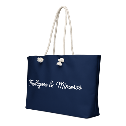Mulligans & Mimosas Navy Golf Tote Bag - Club Rehab
