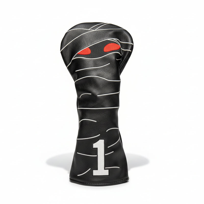 Mummy Headcover - Driver Black - Club Rehab