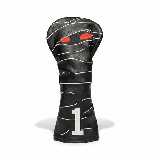 Mummy Headcover - Driver Black - Club Rehab