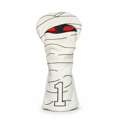 Mummy Headcover - Driver White - Club Rehab
