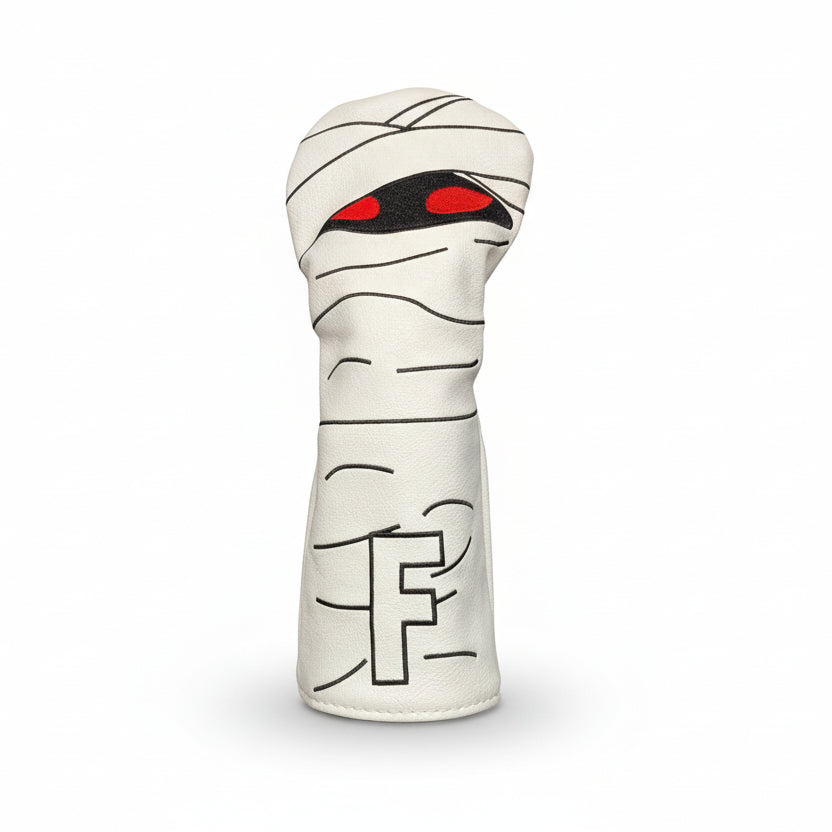 Mummy Headcover - Fairway White - Club Rehab