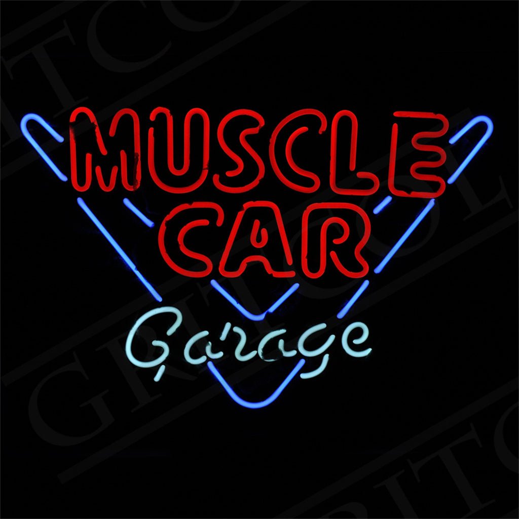 Muscle Car Garage Neon Ligth Sign - Club Rehab