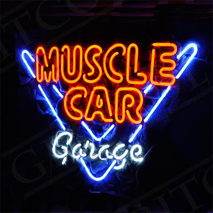 Muscle Car Garage Neon Ligth Sign - Club Rehab