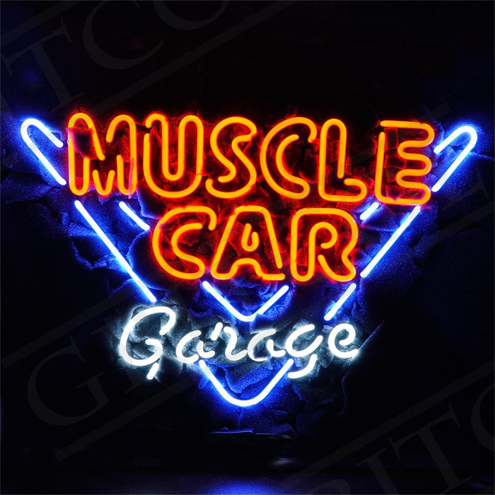 Muscle Car Garage Neon Ligth Sign - Club Rehab
