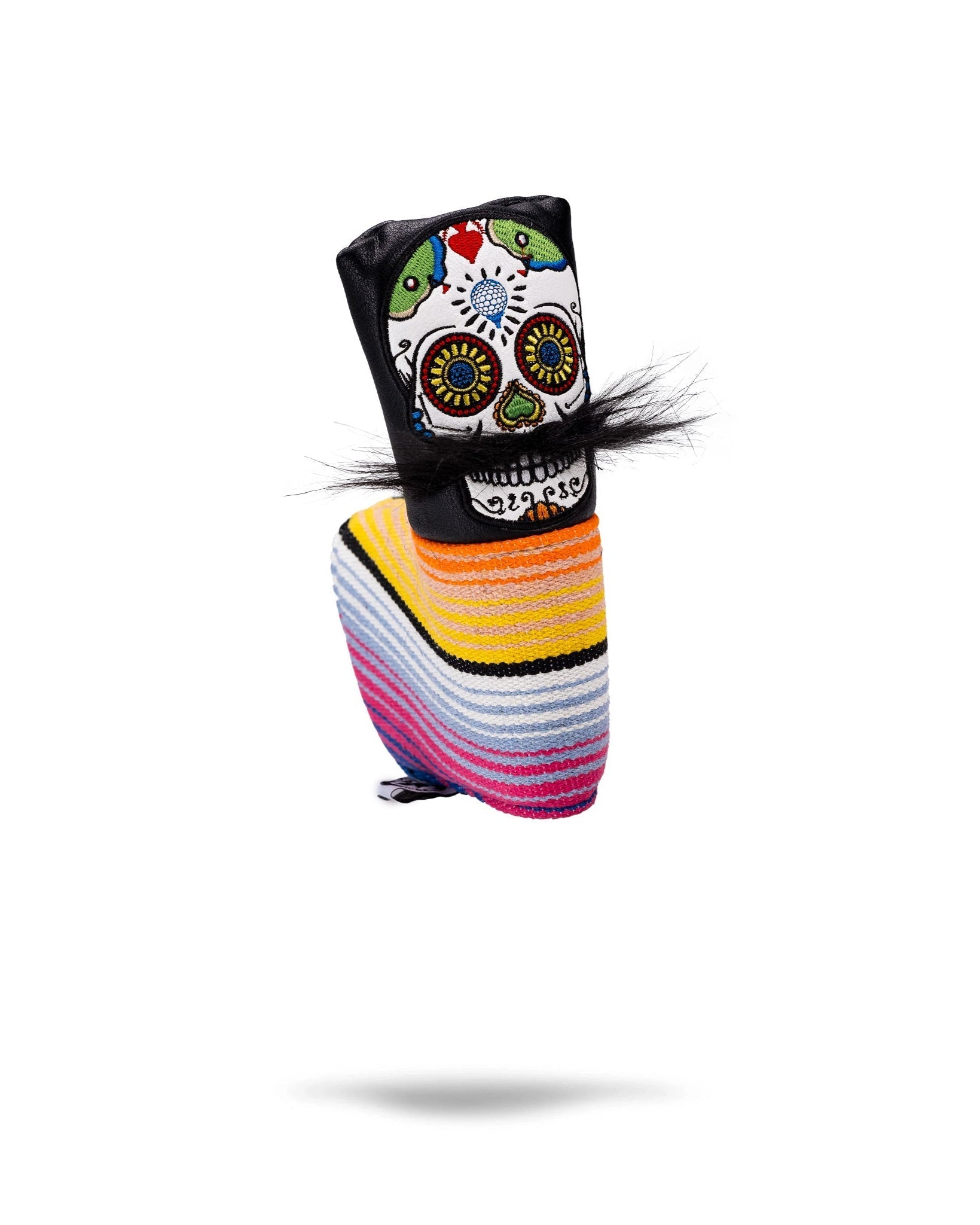 Mustache Sugar Skull - Blade Putter Cover Black - Club Rehab