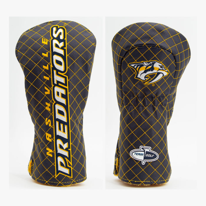 Nashville Predators Solid Quilted Driver Headcover, front and back views