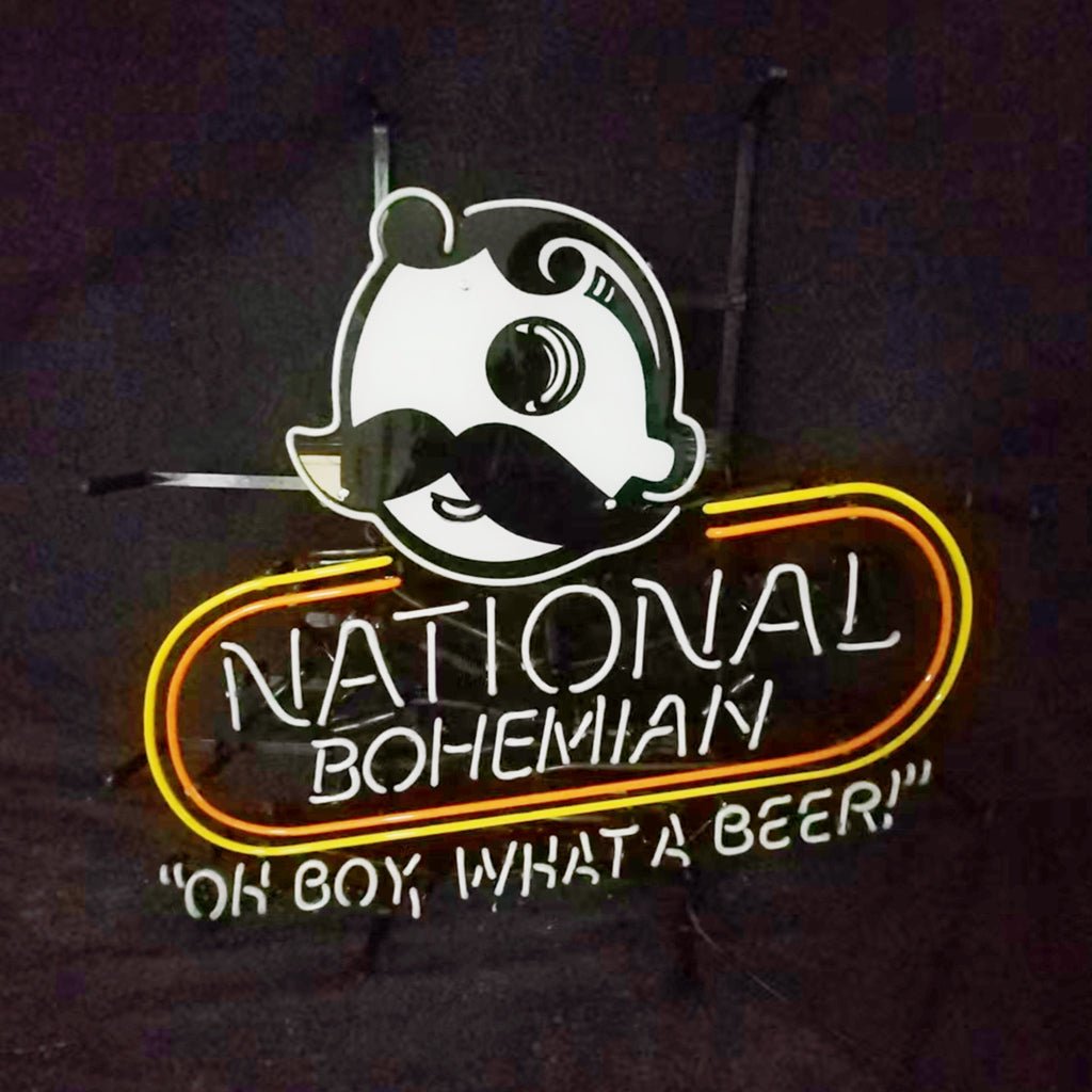 National Bohemian "Oh Boy,What a Beer!“ Neon Signs Light - Club Rehab