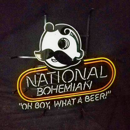 National Bohemian "Oh Boy,What a Beer!“ Neon Signs Light - Club Rehab