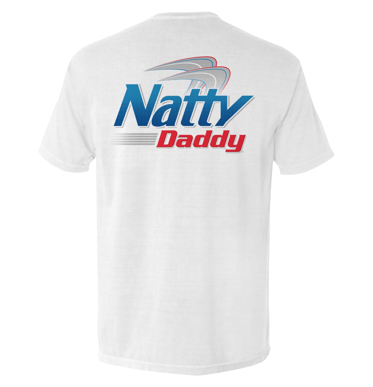 Natty Daddy - Comfort Colors Pocket Tee White - Club Rehab