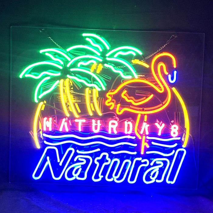 Natural Days Flaminigo Palm Tree Neon_Signs - Club Rehab