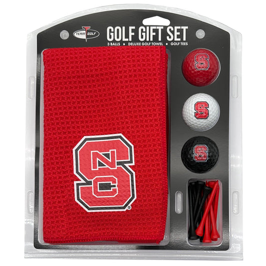 NC State Wolfpack Microfiber Towel Golf Gift Set - Club Rehab