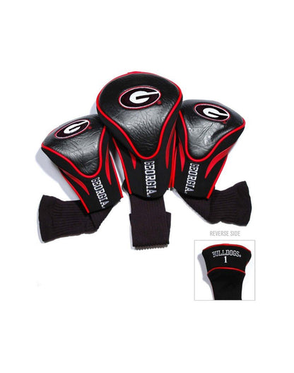 NCAA Contour 3 Pack Headcovers - Club Rehab - HeadcoverGeorgiaNCAA Contour 3 Pack Headcovers