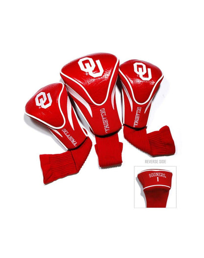 NCAA Contour 3 Pack Headcovers - Club Rehab - HeadcoverOklahomaNCAA Contour 3 Pack Headcovers