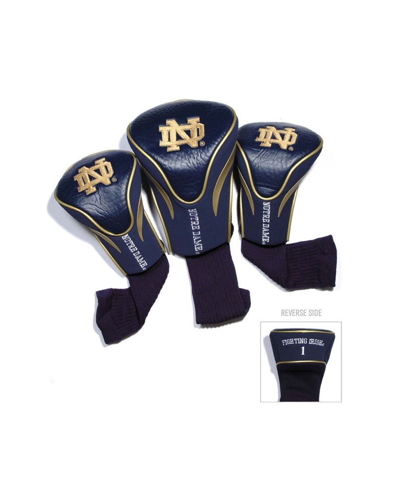 NCAA Contour 3 Pack Headcovers - Club Rehab - HeadcoverNotre DameNCAA Contour 3 Pack Headcovers