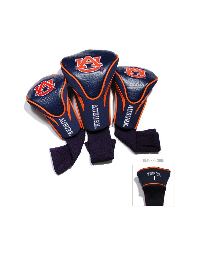 NCAA Contour 3 Pack Headcovers - Club Rehab - HeadcoverAuburnNCAA Contour 3 Pack Headcovers