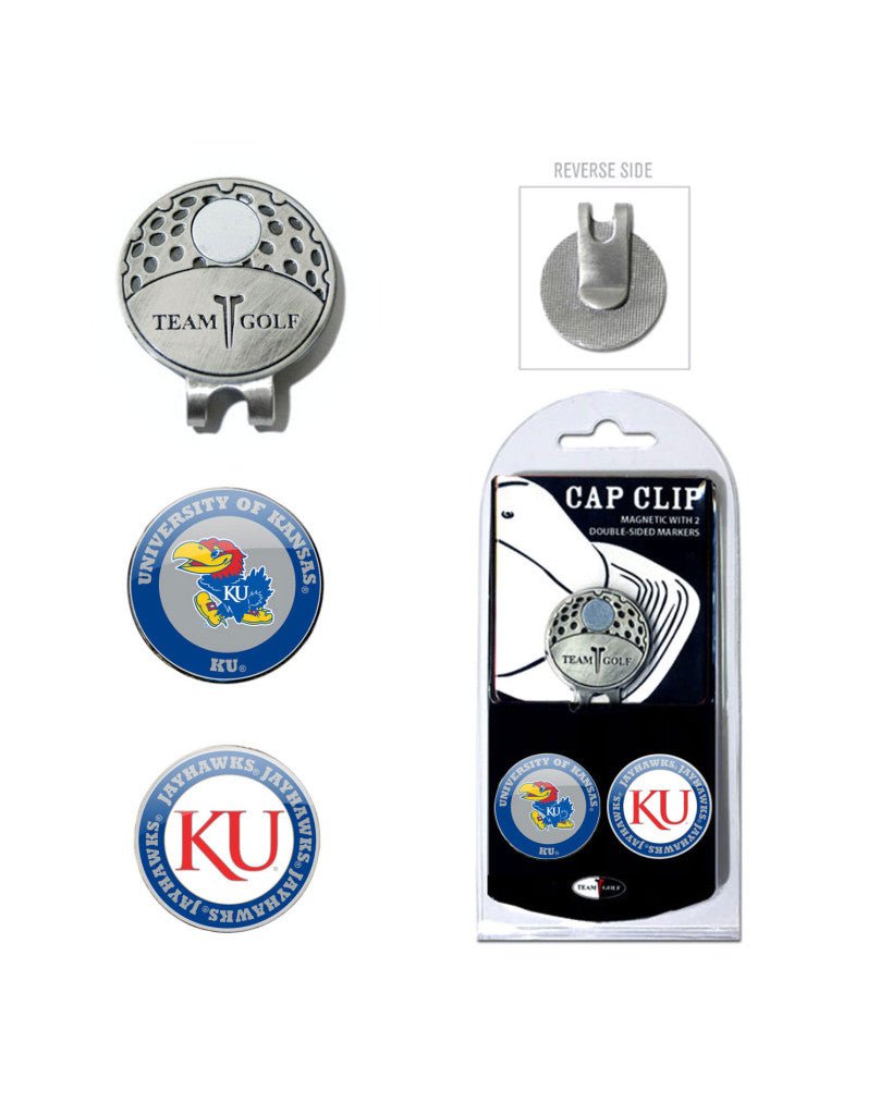 NCAA Hat Clips - Club Rehab - Golf Ball MarkerKansasNCAA Hat Clips