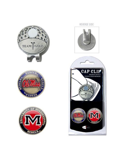 NCAA Hat Clips - Club Rehab - Golf Ball MarkerMississippiNCAA Hat Clips