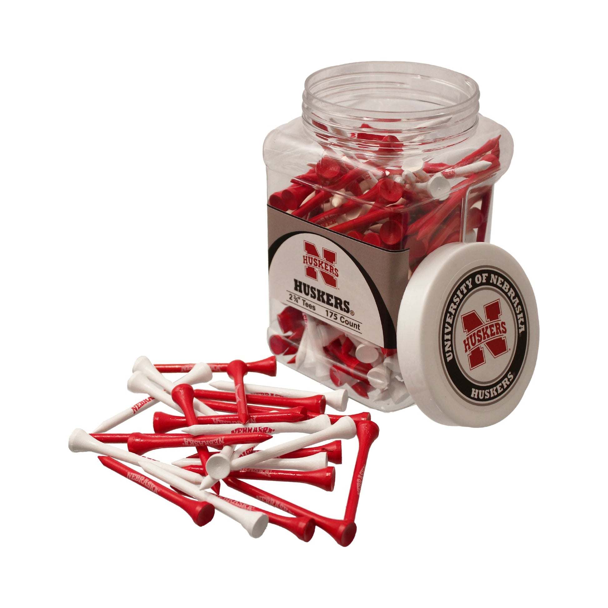 NCAA Tee Jar – Rep Your Team Every Swing - Nebraska - Club Rehab
