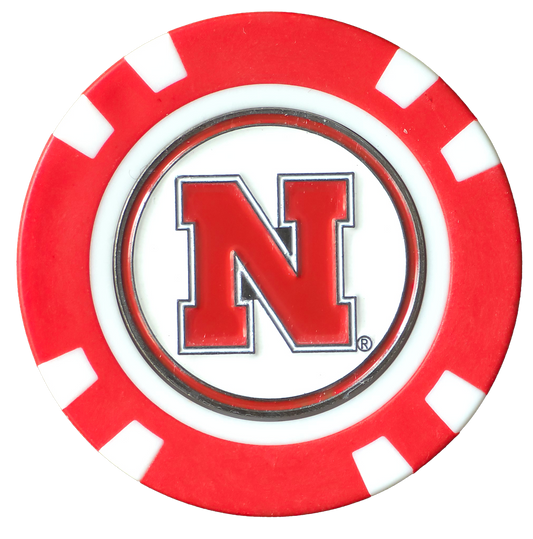 Officially Licensed Nebraska Cornhuskers Poker Chip Ball Marker