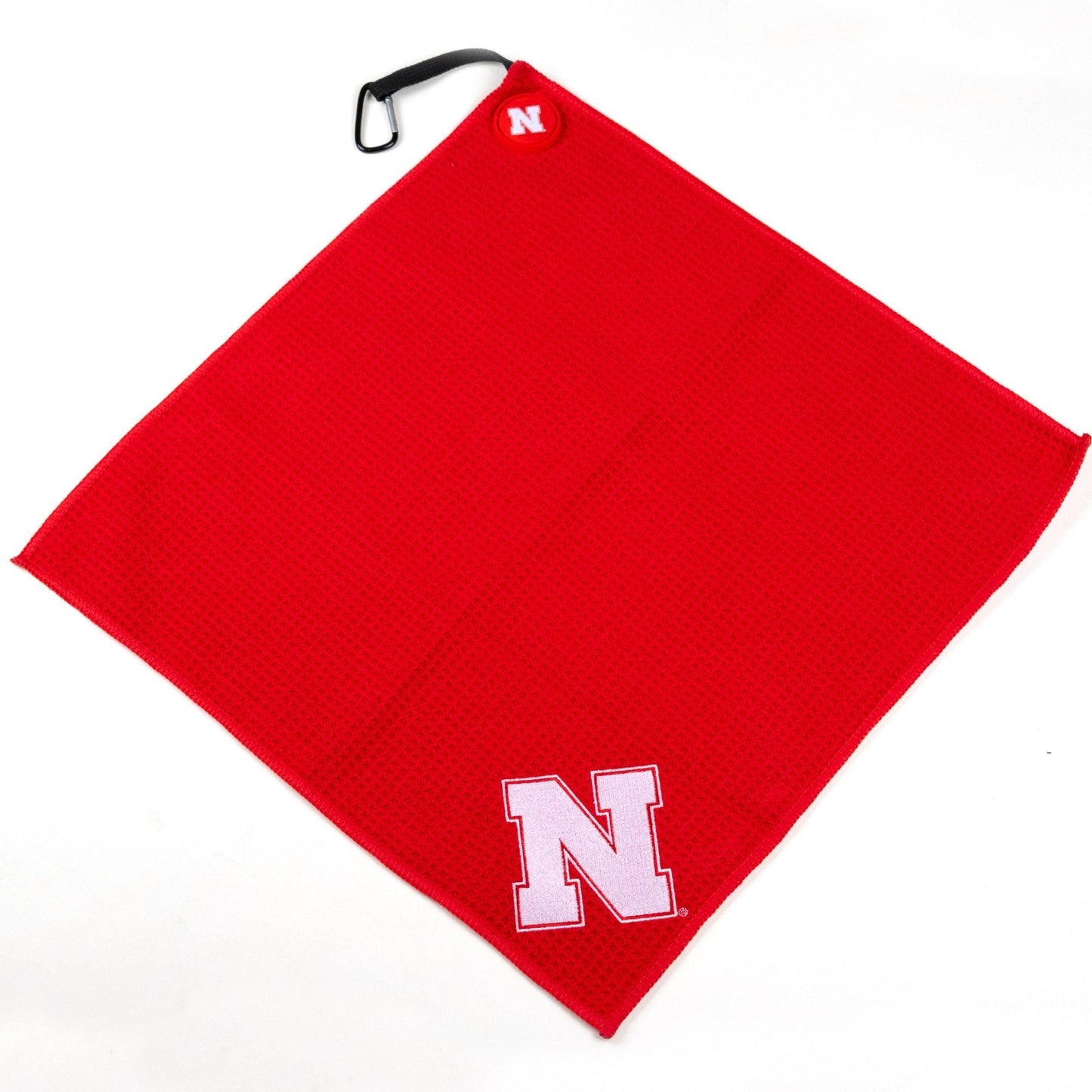 Nebraska Cornhuskers NCAA Magnetic Embroidered Golf Towel – 15" x 15" - Club Rehab