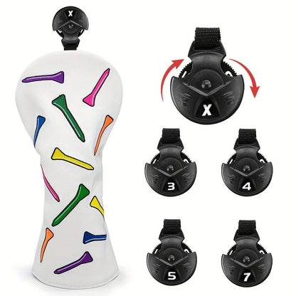 Neon Tees PU Leather Golf Head Covers - Mallet - Club Rehab