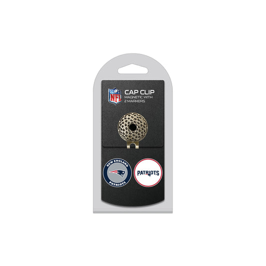 NEW ENGLAND PATS hat clip with two golf ball markers