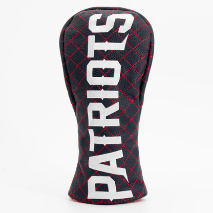 New England Patriots Solid Fairway quilted headcover, front view
