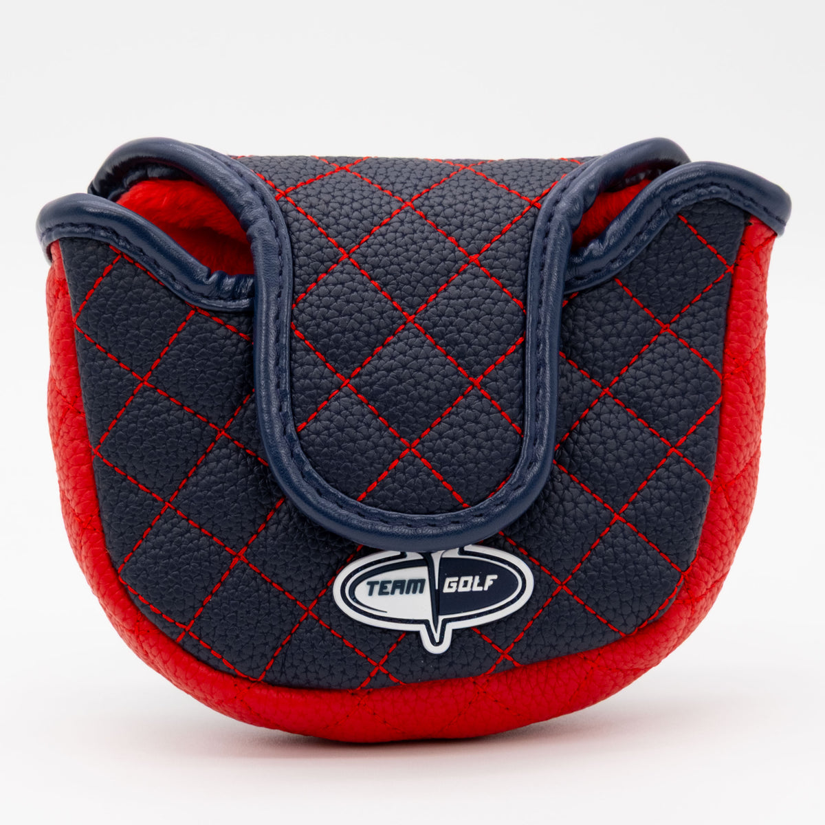New England Patriots Solid Mallet Putter quilted headcover, back view