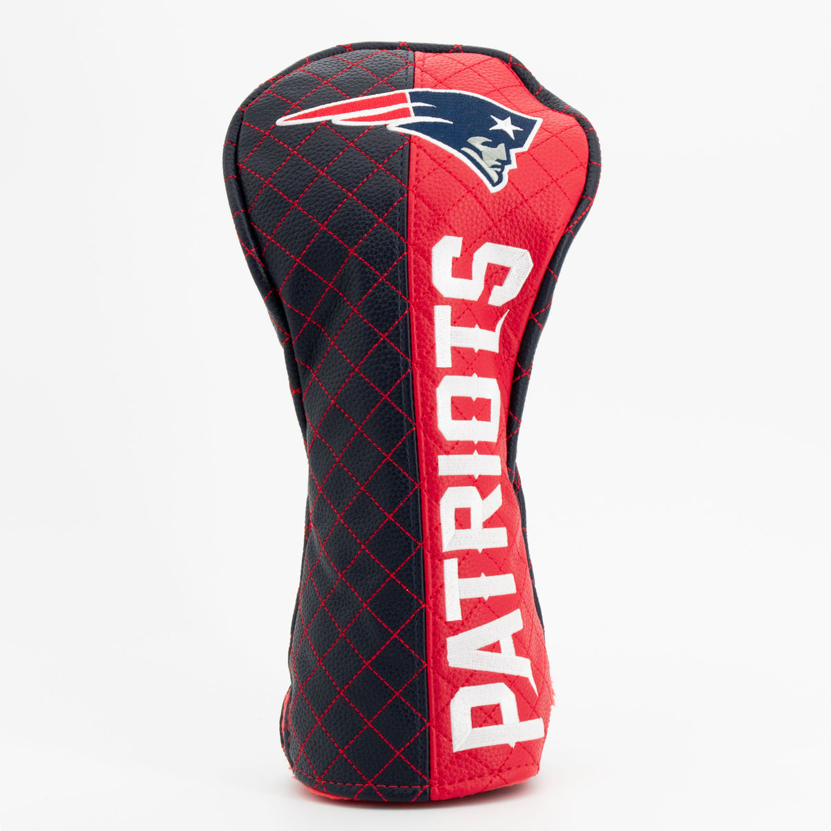 New England Patriots Split Driver quilted headcover, front view