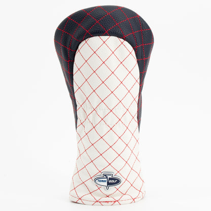 New England Patriots Striped Fairway quilted headcover, back view