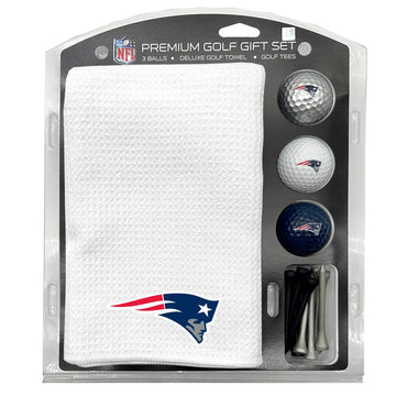 New England Patriots White Microfiber Towel Golf Gift Set