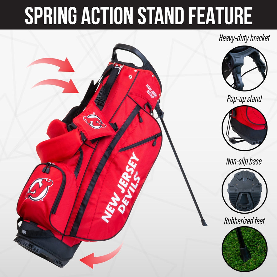 new jersey devils fairway stand bag feature photo