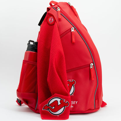 New Jersey Devils PU leather backpack by Team Golf, view 4