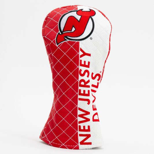 New Jersey Devils split fairway quilted golf headcover