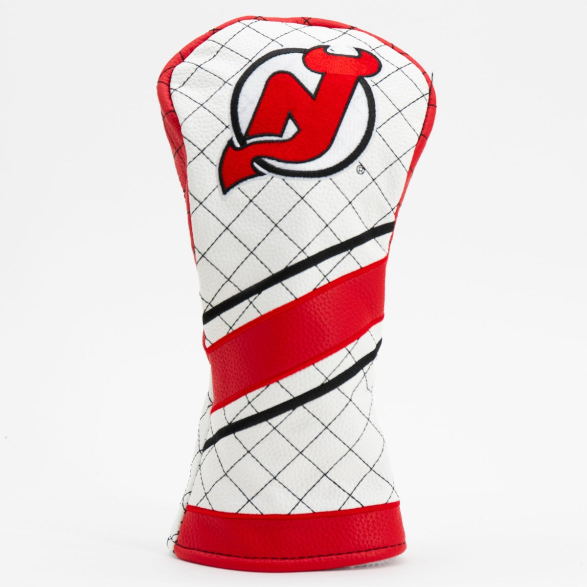 New Jersey Devils stripe fairway quilted golf headcover