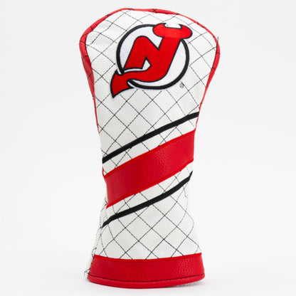 New Jersey Devils stripe fairway quilted golf headcover
