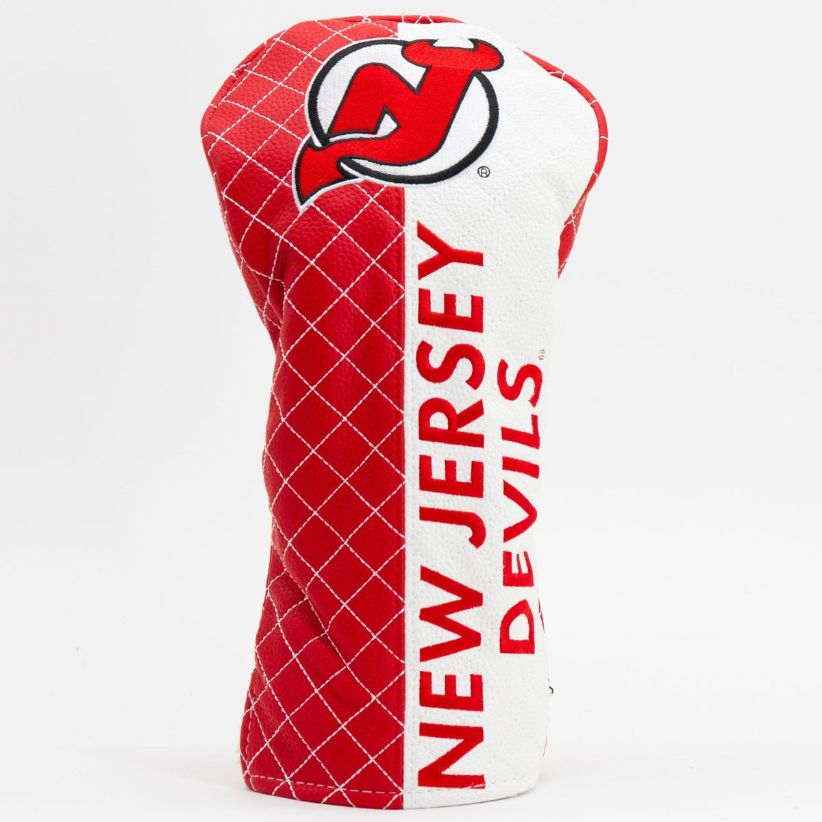 New Jersey Devils split driver quilted golf headcover
