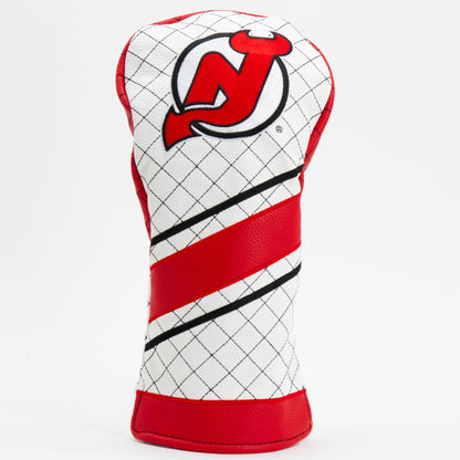 New Jersey Devils stripe driver quilted golf headcover