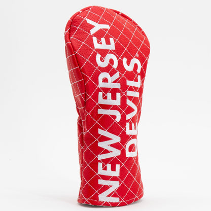 New Jersey Devils solid fairway quilted golf headcover alternate view