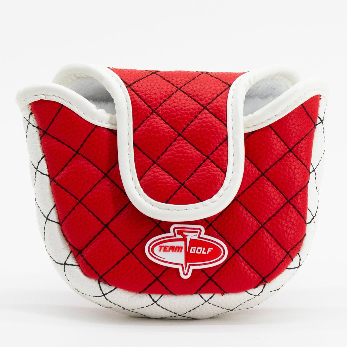 New Jersey Devils solid mallet putter quilted golf headcover alternate view